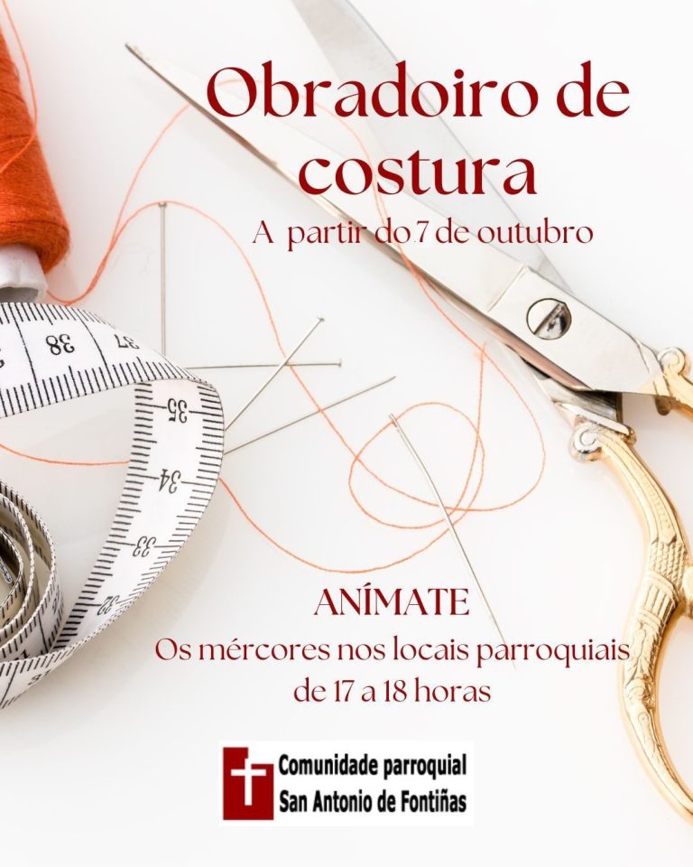 Inicio do curso de bíblia o 9 de outubro Cartel curso de bíblia 2025-2026